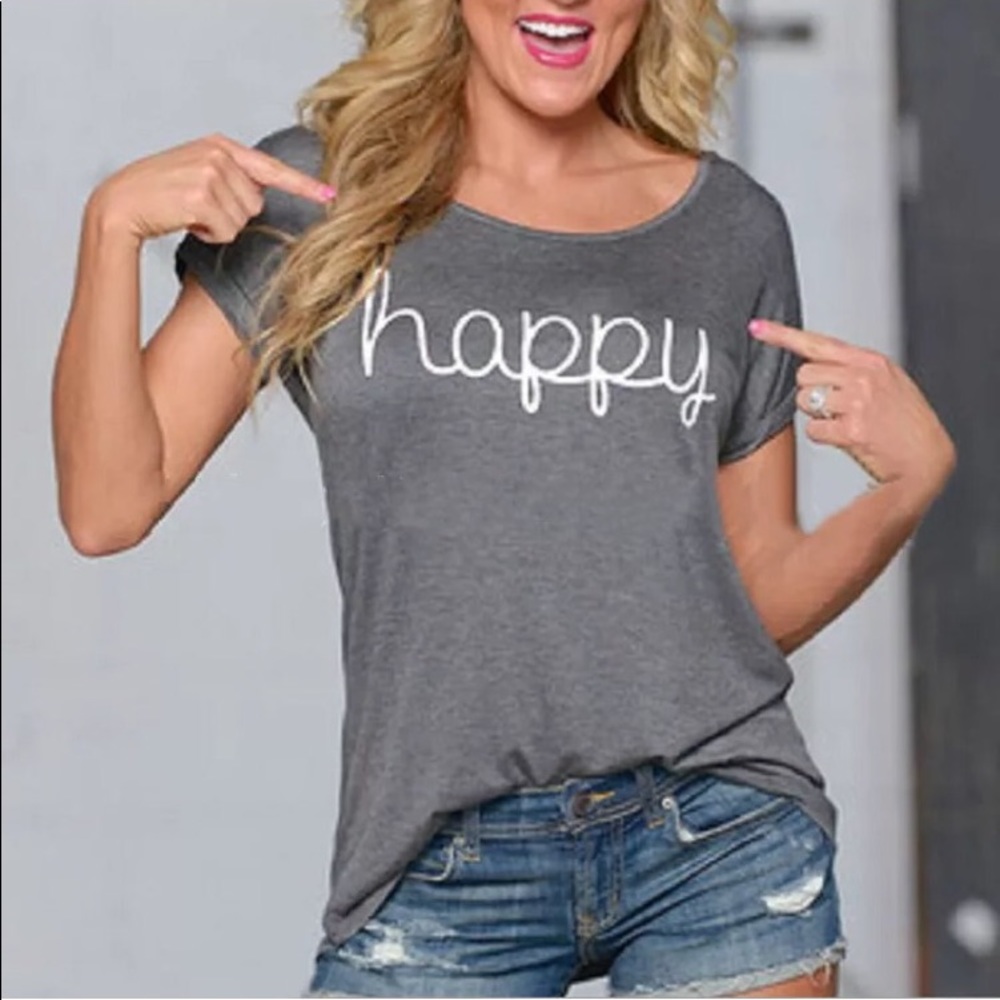 Scoop neck t shirt